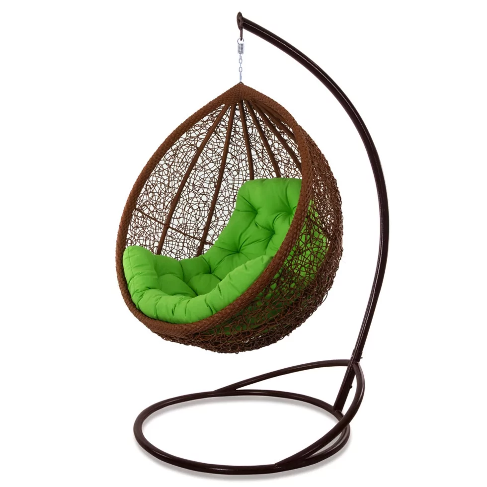 Подвесные кресла со стойкой из ротанга