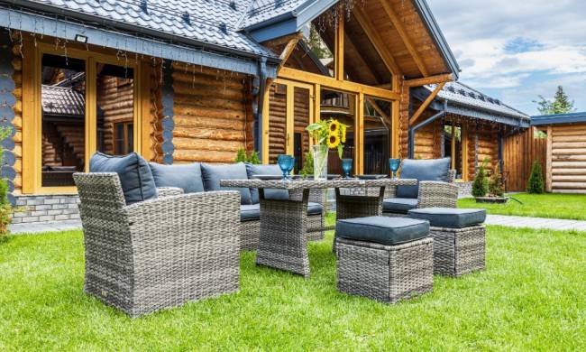 Комплект мебели ZOYA из искусственного ротанга (серый)