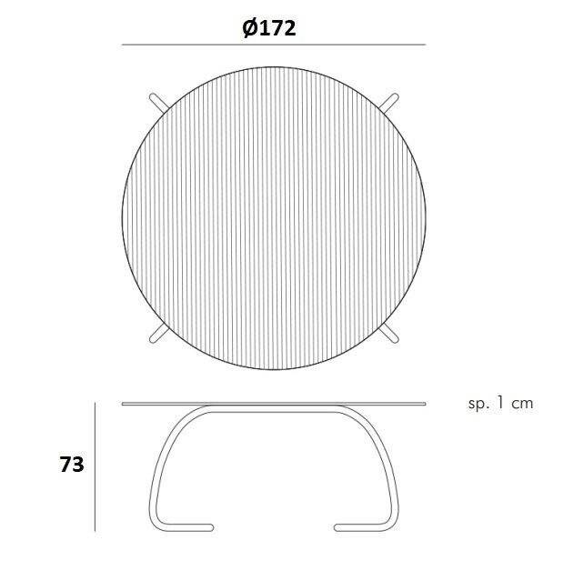 Стол стеклянный обеденный Nardi, Loto Dinner