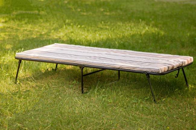 Кровать-тумба Отдых, чёрный, полоска Кровать-тумба Отдых, чёрный, полоска