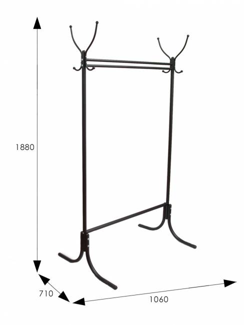 Вешалка напольная М 13 чёрный