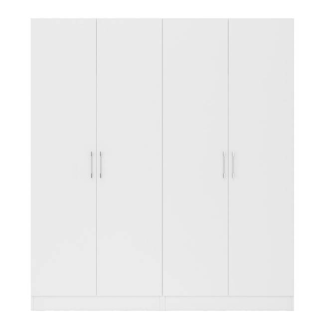 Два 2-х створчатых шкафа для одежды Стандарт цвет белый Два 2-х створчатых шкафа для одежды Стандарт цвет белый
