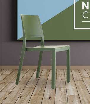Стул пластиковый Kate зеленый 500х500х840 мм