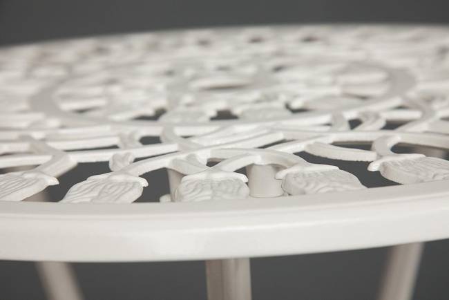 Комплект Secret De Maison Waltz of flowers (стол +2 стула) алюминиевый сплав, D60/H67, 52Х40Х89см, butter white butter white алюминиевый сплав