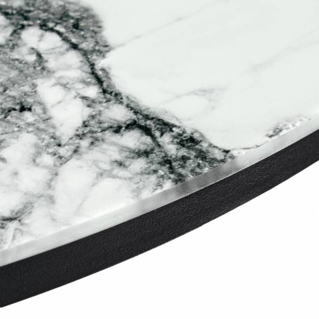 Набор кофейных столиков Tango белый мрамор с черными ножками Набор кофейных столиков Tango белый мрамор с черными ножками