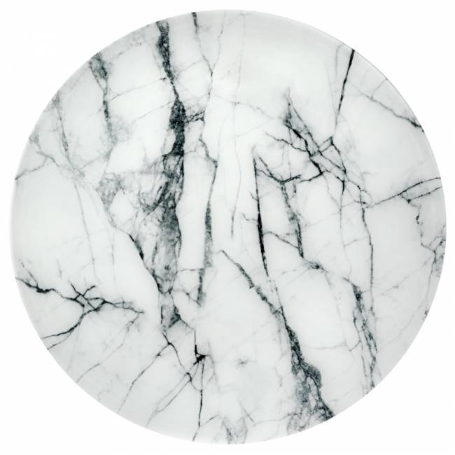 Набор кофейных столиков Tango белый мрамор с черными ножками Набор кофейных столиков Tango белый мрамор с черными ножками