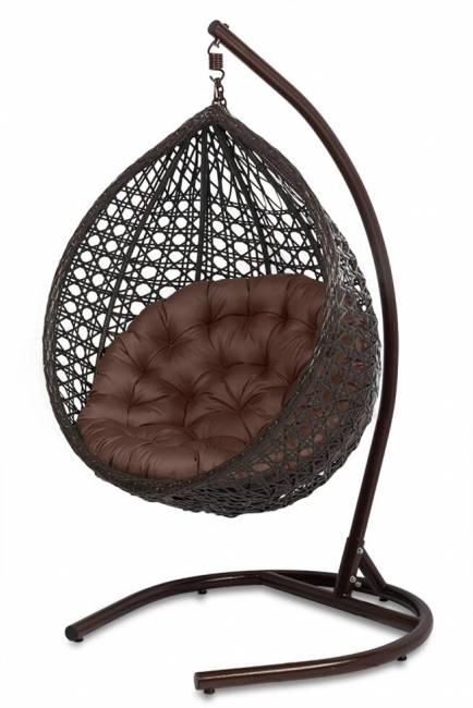 Подвесное кресло из искусственного ротанга "FRESCO", коричневый Подвесное кресло из искусственного ротанга "FRESCO", коричневый