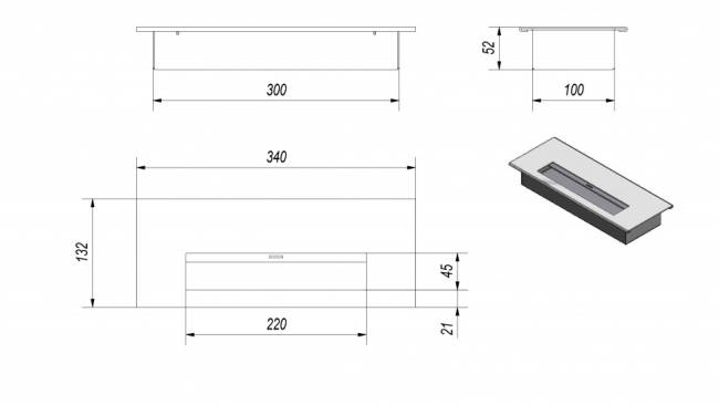 Биокамин Kratki MISA, TUV