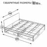 Кровать с ящиками Стандарт 1600 цвет венге