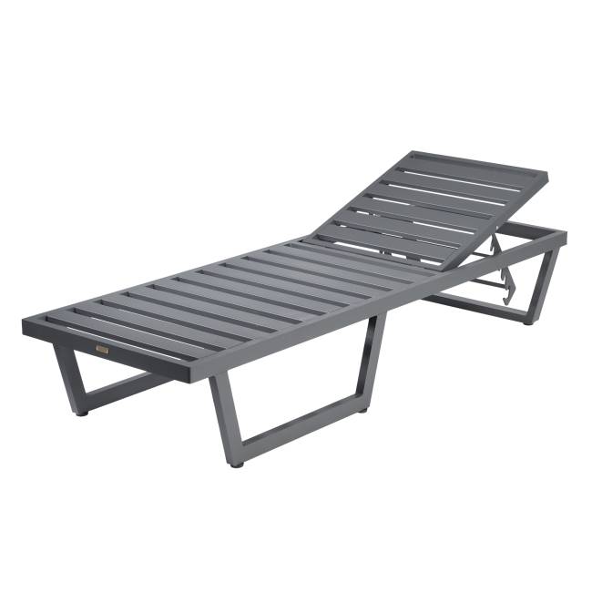 Шезлонг-лежак из алюминия с матрасиком G501.0E04