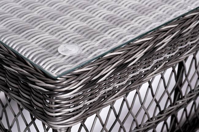 "Асти" лаунж-зона из искусственного ротанга на 4 персоны, цвет графит "Асти" лаунж-зона из искусственного ротанга на 4 персоны, цвет графит