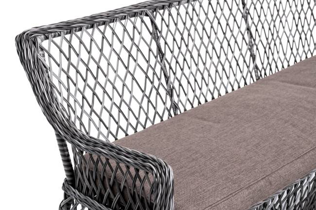 "Асти" лаунж-зона из искусственного ротанга на 4 персоны, цвет графит "Асти" лаунж-зона из искусственного ротанга на 4 персоны, цвет графит