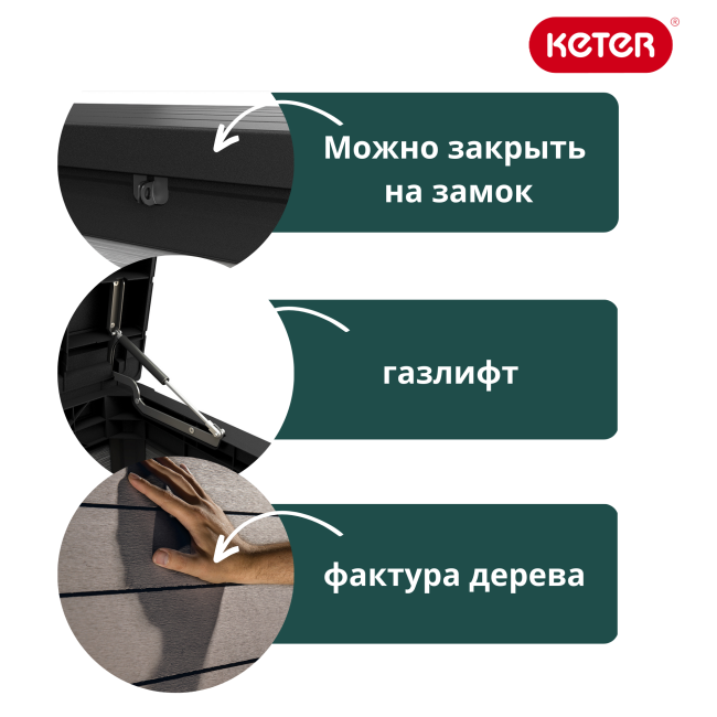 Сундук Денали 380 л (Denali DuoTech Deck Box 380L)