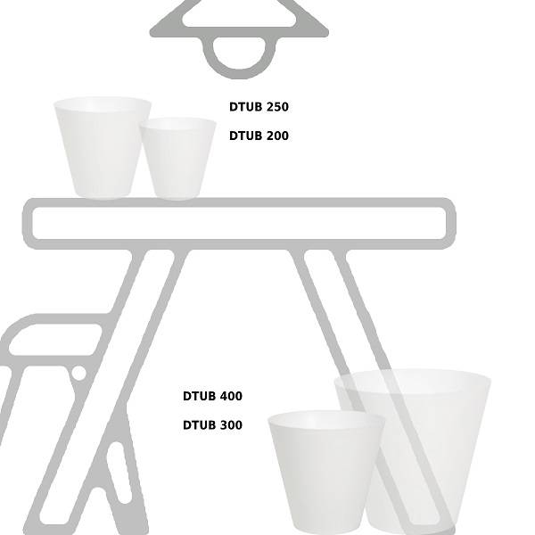 Кашпо для цветов Tubus DTUB300-S449 белый 12 л Кашпо для цветов Tubus DTUB300-S449 белый 12 л