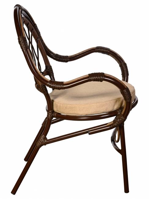 Стул Gavana (Гавана) из искусственного ротанга, орех