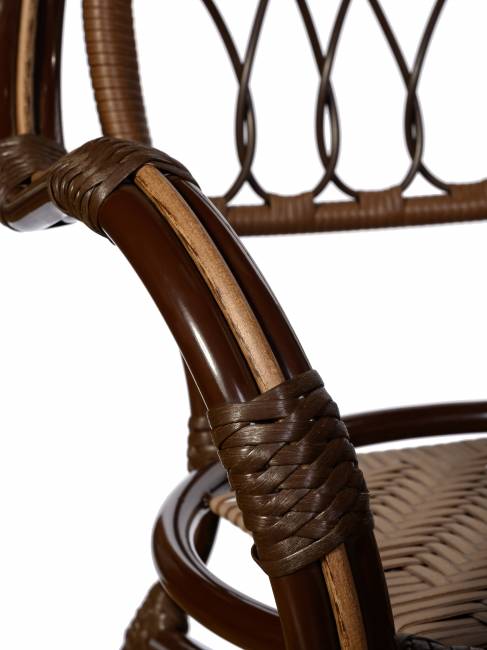 Стул Gavana (Гавана) из искусственного ротанга, орех