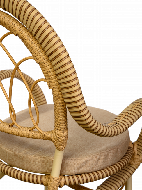 Комплект из искусственного ротанга Java (Ява)-6 (цвет: слоновая кость) Комплект из искусственного ротанга Java (Ява)-6 (цвет: слоновая кость)