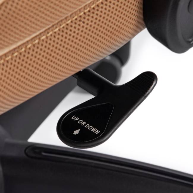 Кресло CHIEF кож/зам/ткань, бежевый/бронза, 36-34/21