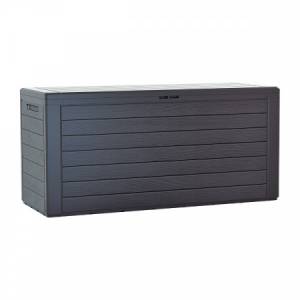Ящик для хранения Prosperplast Woodebox 280 л, антрацит