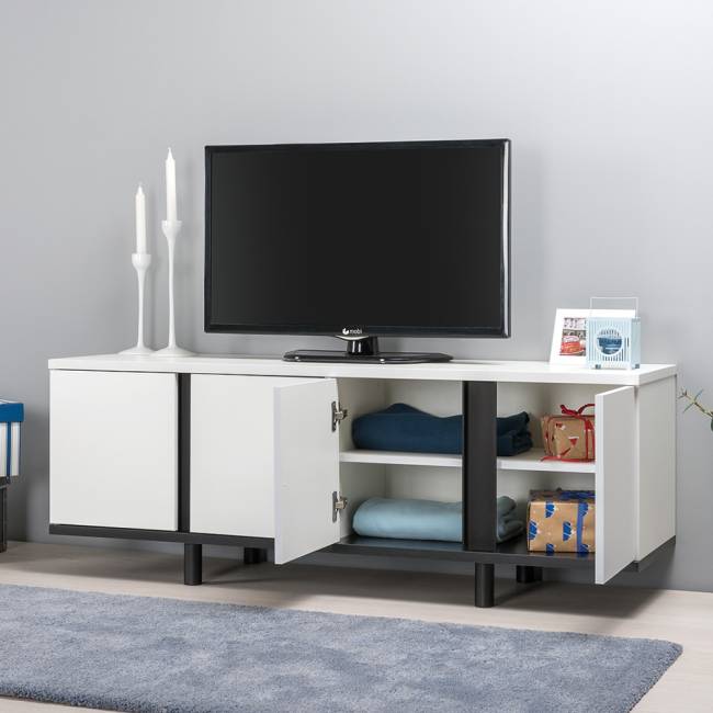 Комплект мебели в спальню Валенсия № 11 цвет белый шагрень/чёрный Комплект мебели в спальню Валенсия № 11 цвет белый шагрень/чёрный