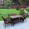 Комплект плетеной мебели из искусственного ротанга T130Br/LV520BB-Brown/Beige