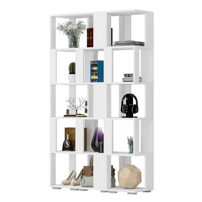 Комплект их 3-х открытых стеллажей цвет белый Комплект их 3-х открытых стеллажей цвет белый