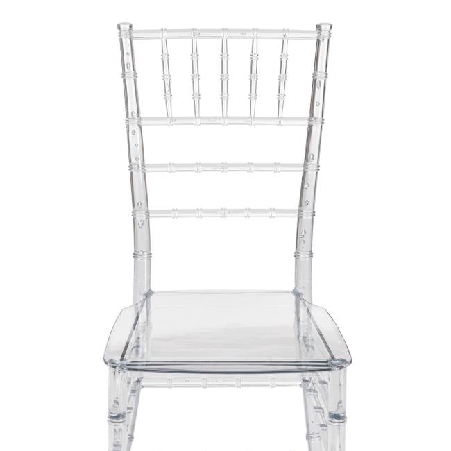 Стул CHAVARI (mod. 101) пластик, 40.5 х 49 х 88.5 см, Transparent (Прозрачный)  (Комплект из 2 шт.) прозрачный пластик