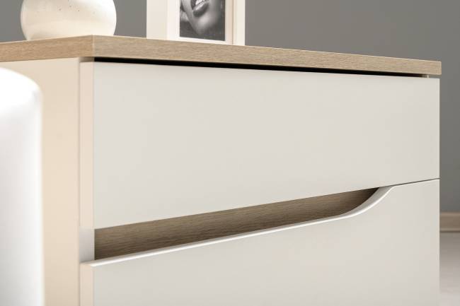 Тумба прикроватная Муссон 16.03 цвет белый/дуб эндгрейн элегантный Тумба прикроватная Муссон 16.03 цвет белый/дуб эндгрейн элегантный