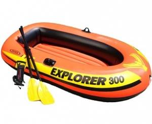 Надувная лодка "Explorer 300" 211х117х41см, вёсла 59623, насос 69613, от 6 лет, до 186кг