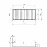 Кровать Rino 1800 х 2000 ясень, натур
