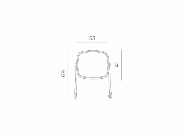 Козырек для лежака Alfa-Eden-Omega-Tropico белый, бежевый 690x530 мм