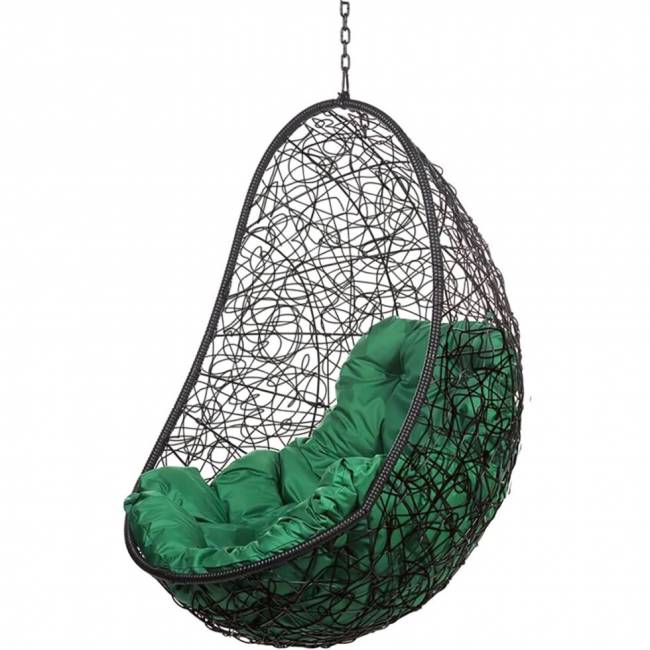 Кресло подвесное "Easy BS" зеленая подушка Кресло подвесное "Easy BS" зеленая подушка