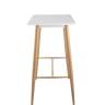 Стол барный Eames DSW белый