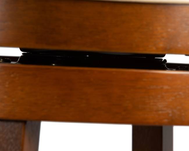 Вращающийся полубарный стул DOBRIN WILLIAM COUNTER, шоколад, кремовый