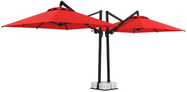 Зонт профессиональный двухкупольный 9.5х4 м Banana Plus Double 9500х4000 мм Зонт профессиональный двухкупольный 9.5х4 м Banana Plus Double 9500х4000 мм