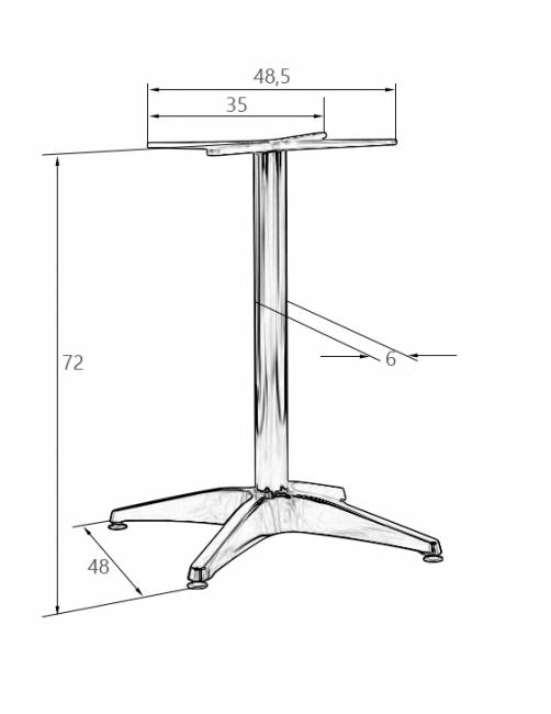 Подстолье обеденное DOBRIN DARREN